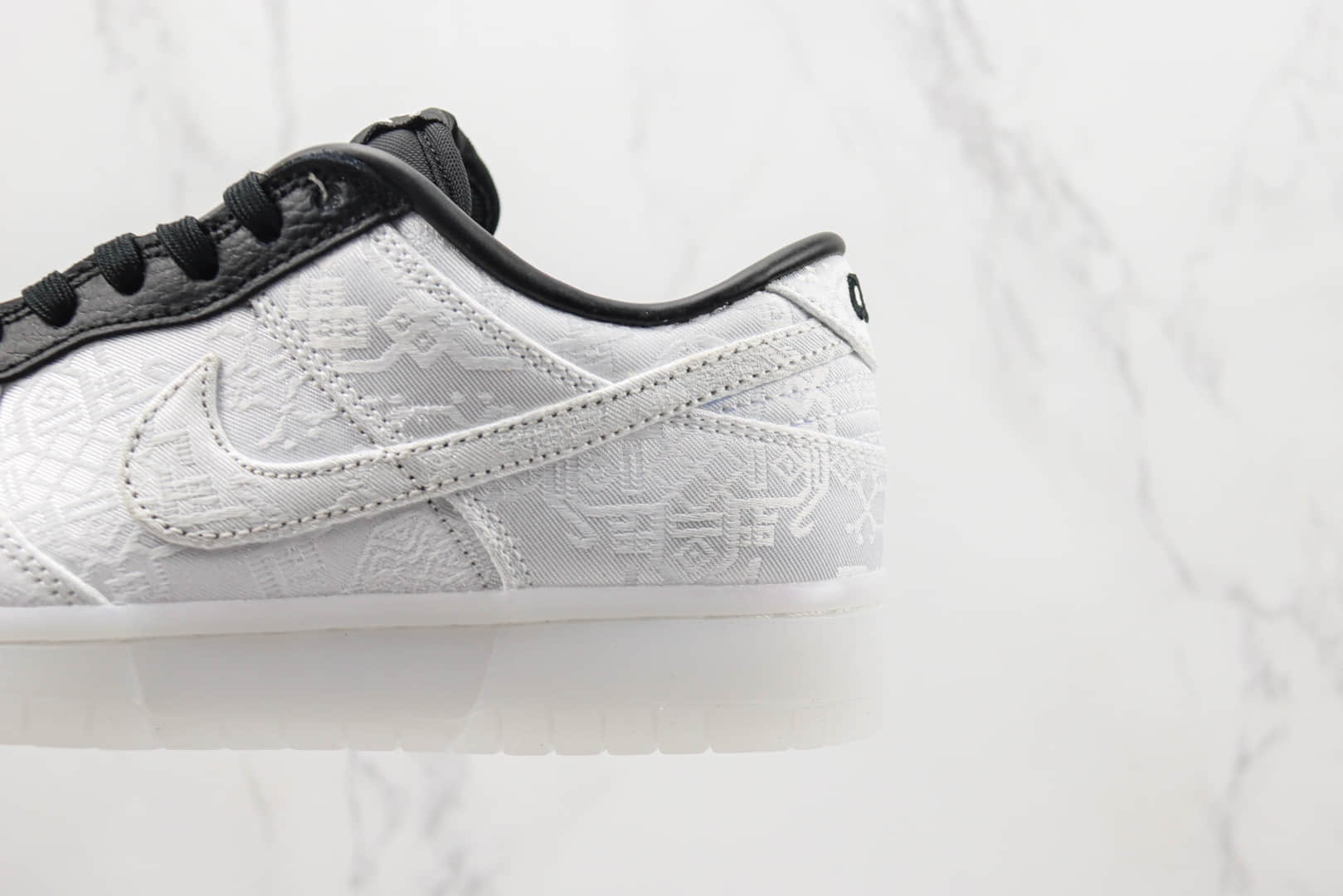 耐克Fragment Design x CLOT x Nike Dunk Low纯原版本陈冠希藤原浩闪电联名低帮Dunk白丝绸 莆田天花板Dunk板鞋 货号:FN0315-110
