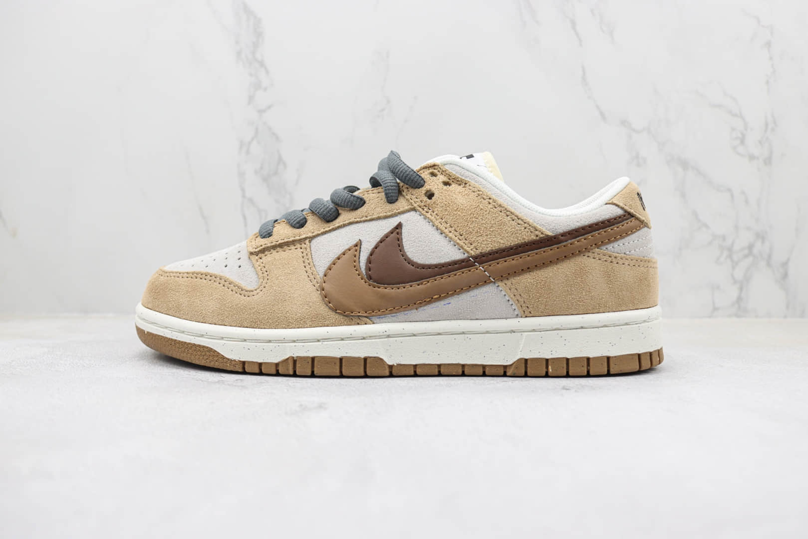 耐克Nike SB Dunk Low纯原版本低帮SB Dunk白卡其双钩板鞋 莆田天花板Dunk系列 货号:DO9457-119