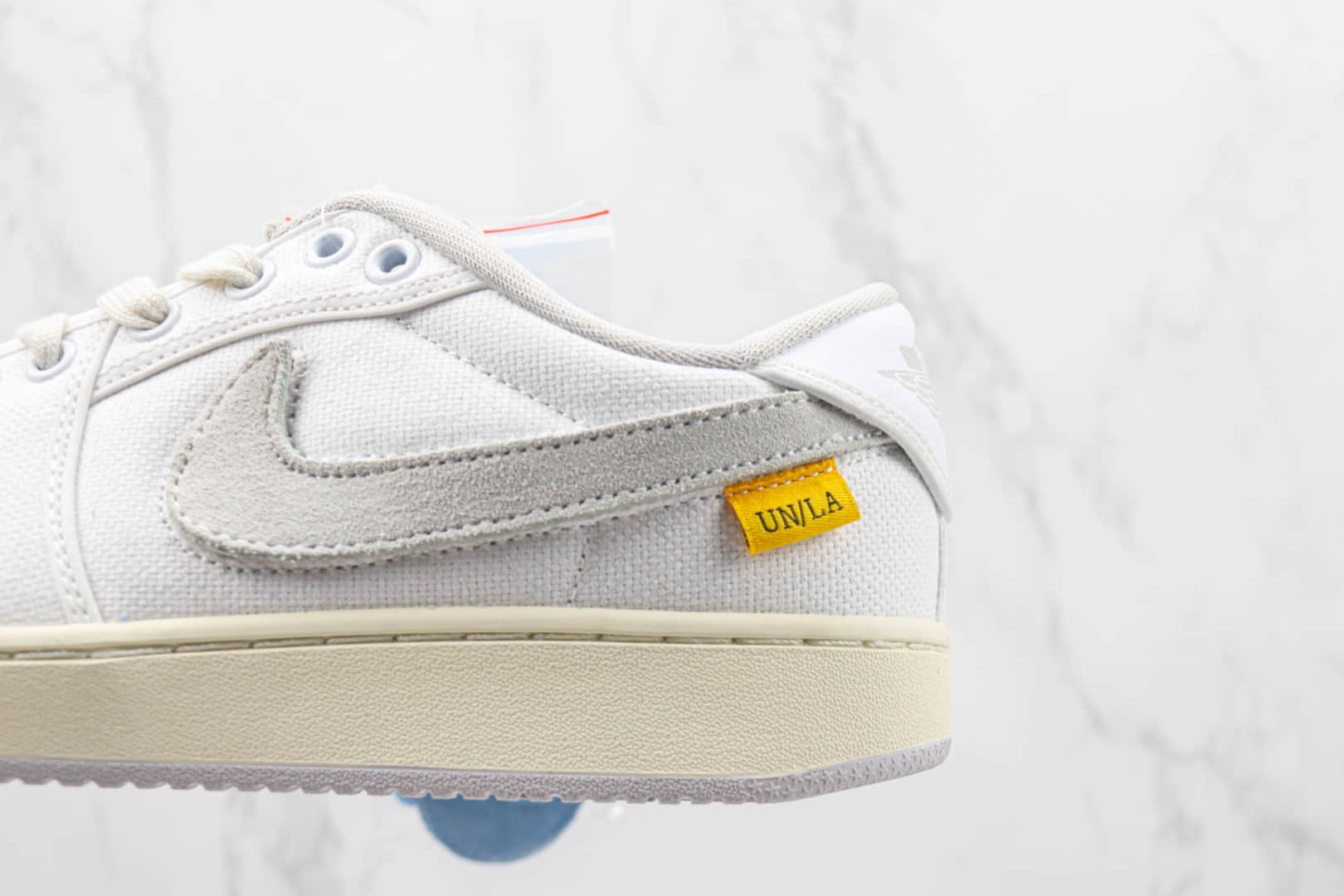 乔丹Union x AJKO 1 Low “White”纯原版本UN联名AJ1帆布白低帮板鞋 莆田天花板AJ1系列 货号:DO8912-101