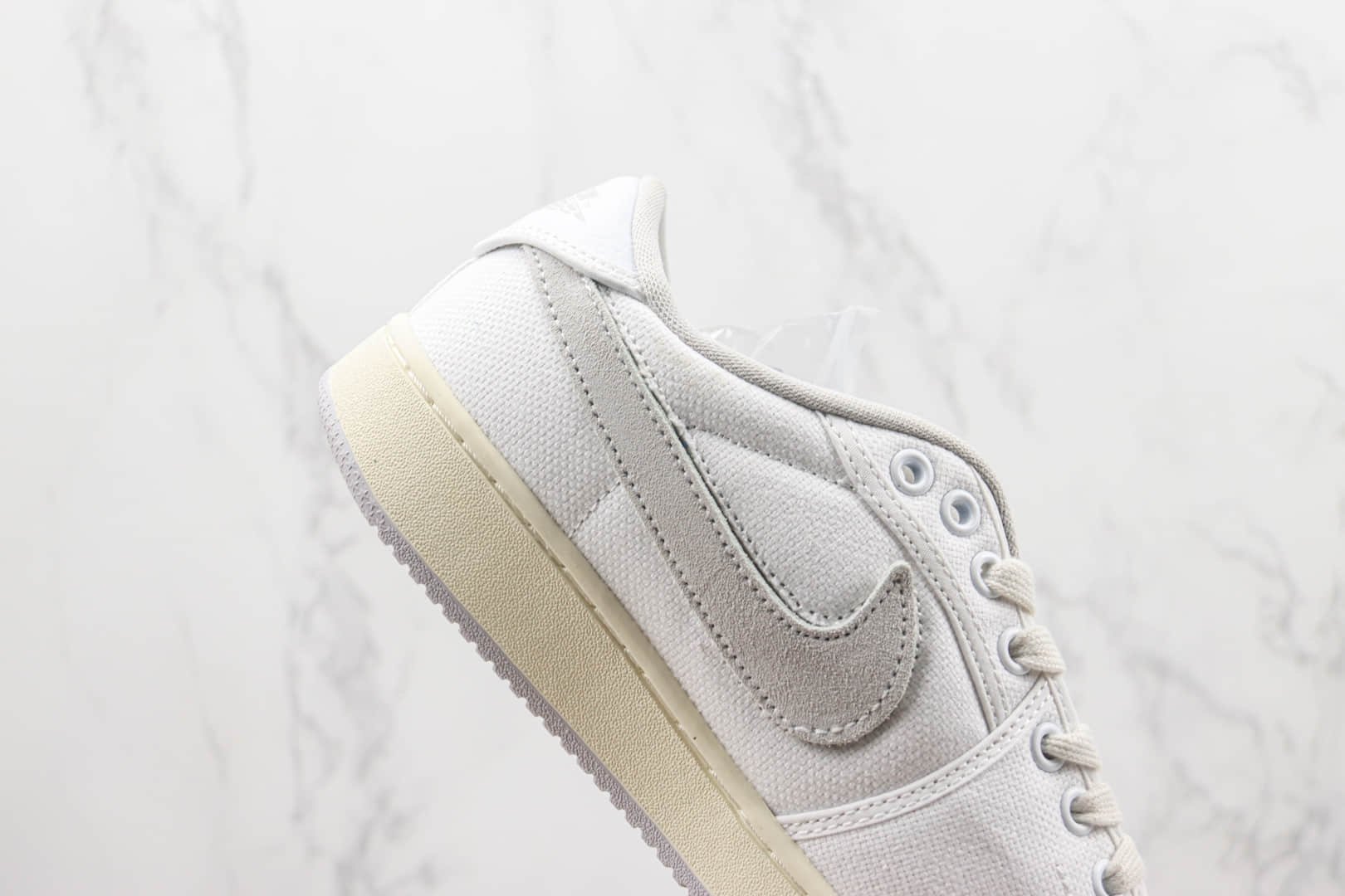 乔丹Union x AJKO 1 Low “White”纯原版本UN联名AJ1帆布白低帮板鞋 莆田天花板AJ1系列 货号:DO8912-101