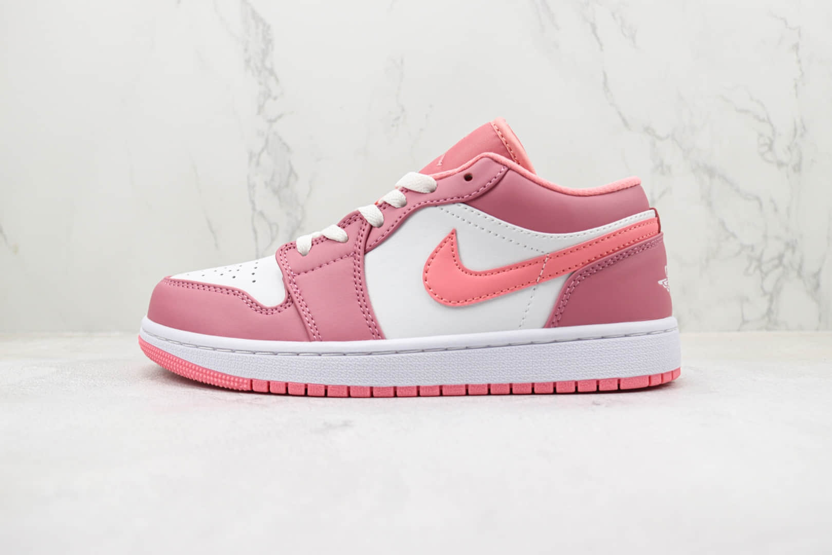 乔丹Air Jordan 1 Low纯原版本低帮AJ1白粉色板鞋 莆田天花板AJ1系列 (ID:96601) - 图片1