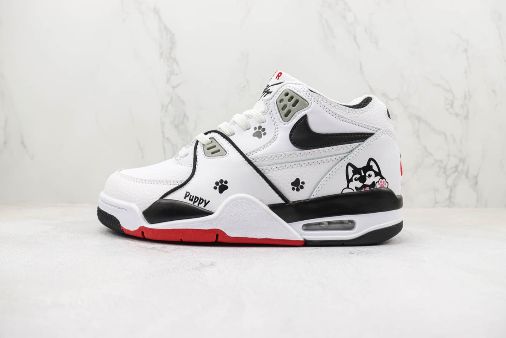 耐克Nike Air Flight 89纯原版本狗头印花哈士奇复古篮球鞋 莆田耐克货源 (ID:96609) - 图片1