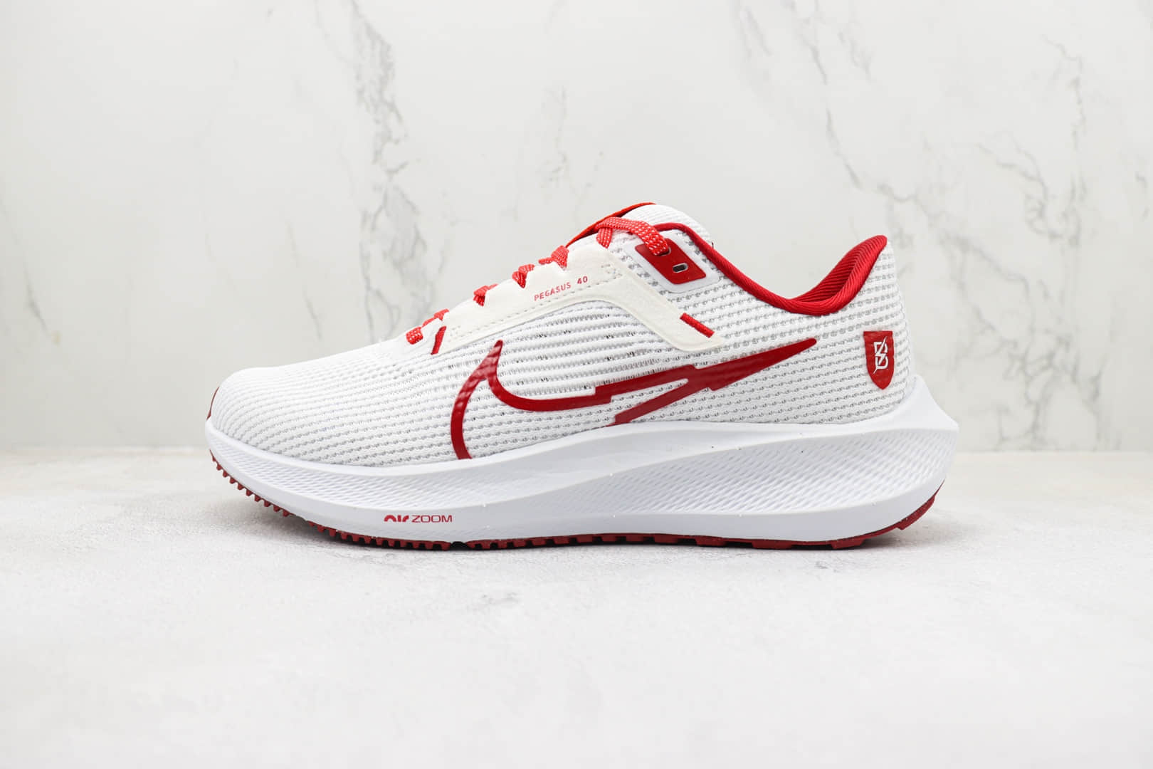 耐克Nike Zoom Pegasus 40纯原版本登月40代白红色马拉松跑鞋 莆田耐克货源 货号:FJ2844-100