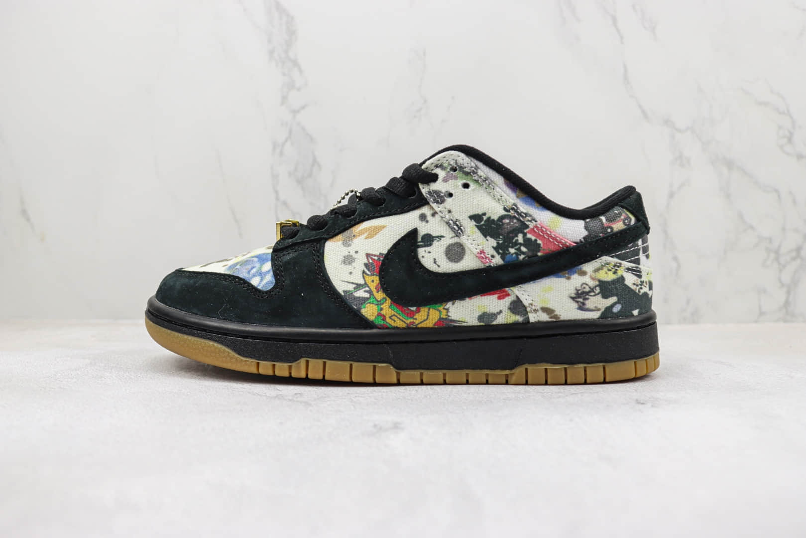 耐克Nike SB Zoom Dunk Low纯原版本低帮Dunk黑彩渲染涂鸦板鞋 莆田天花板Dunk系列 货号:FD8778-001