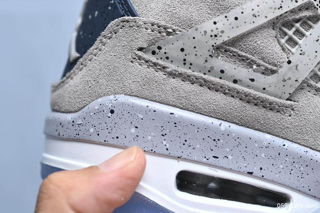 耐克Air Jordan 4 Georgetown PE乔丹4代AJ4代纯原版本中帮复古休闲运动文化实战篮球鞋 货号:AJ4-1043505