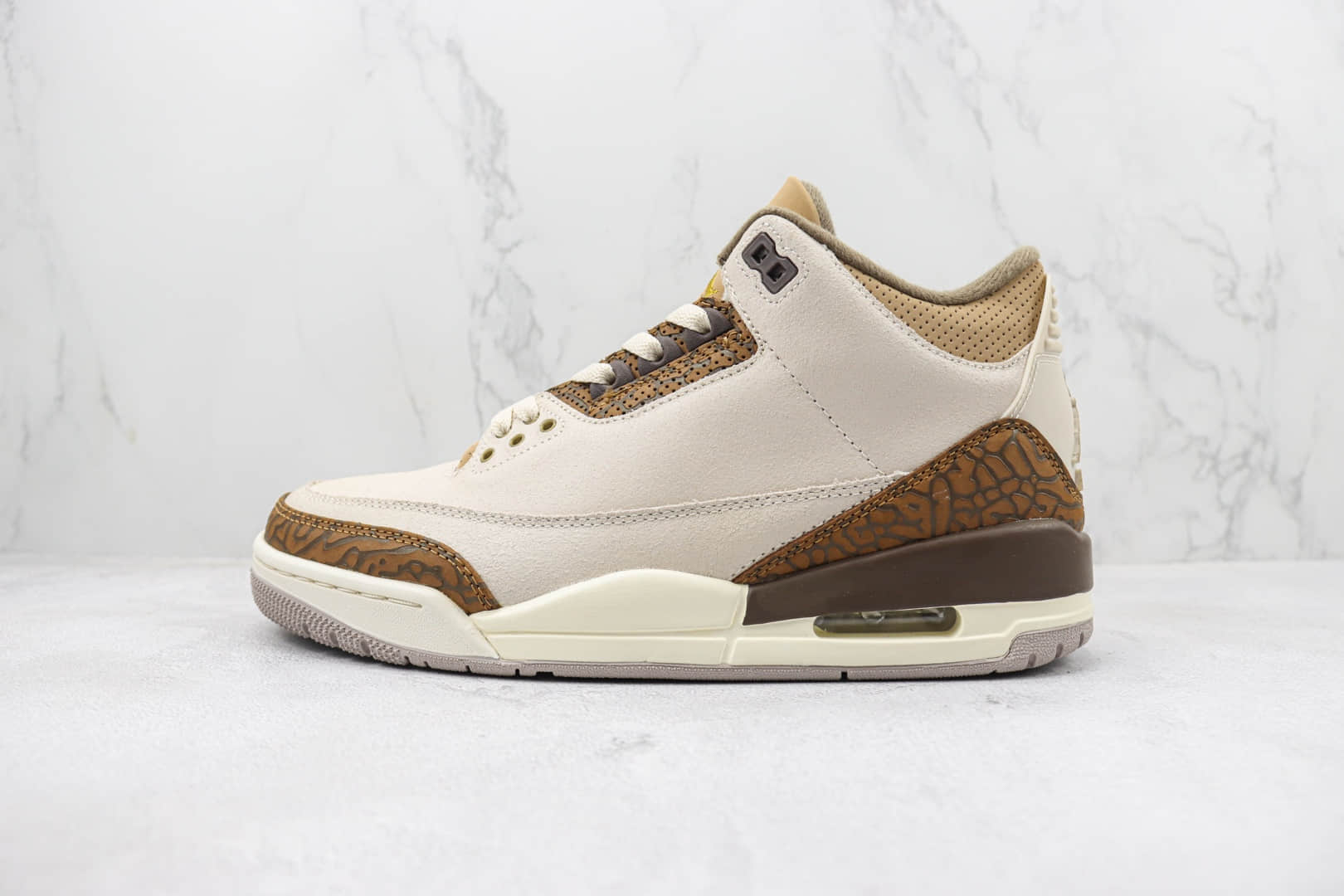 乔丹Air Jordan 3 “Palomino”纯原版本AJ3摩卡白棕爆裂纹篮球鞋 莆田天花板AJ3系列 货号:CT8532-102