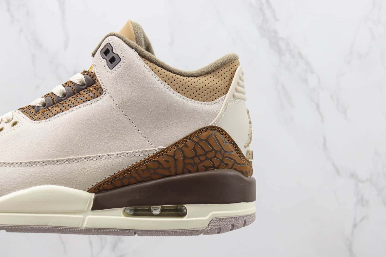 乔丹Air Jordan 3 “Palomino”纯原版本AJ3摩卡白棕爆裂纹篮球鞋 莆田天花板AJ3系列 货号:CT8532-102
