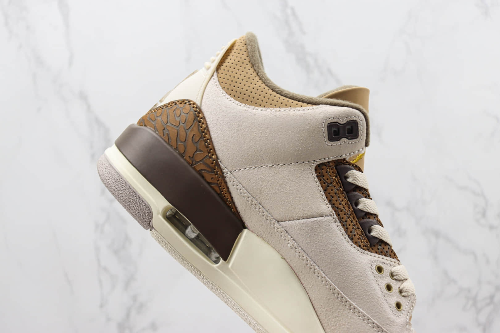 乔丹Air Jordan 3 “Palomino”纯原版本AJ3摩卡白棕爆裂纹篮球鞋 莆田天花板AJ3系列 货号:CT8532-102