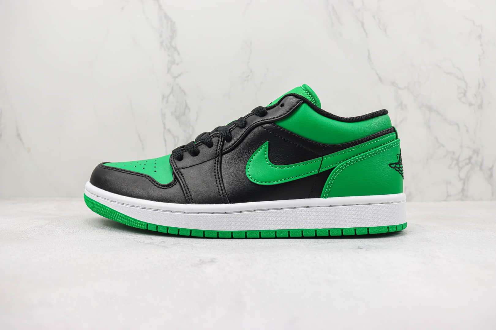 乔丹Air Jordan 1 Low纯原版本低帮AJ1黑绿色篮球鞋 莆田天花板AJ1系列 (ID:97067) - 图片1