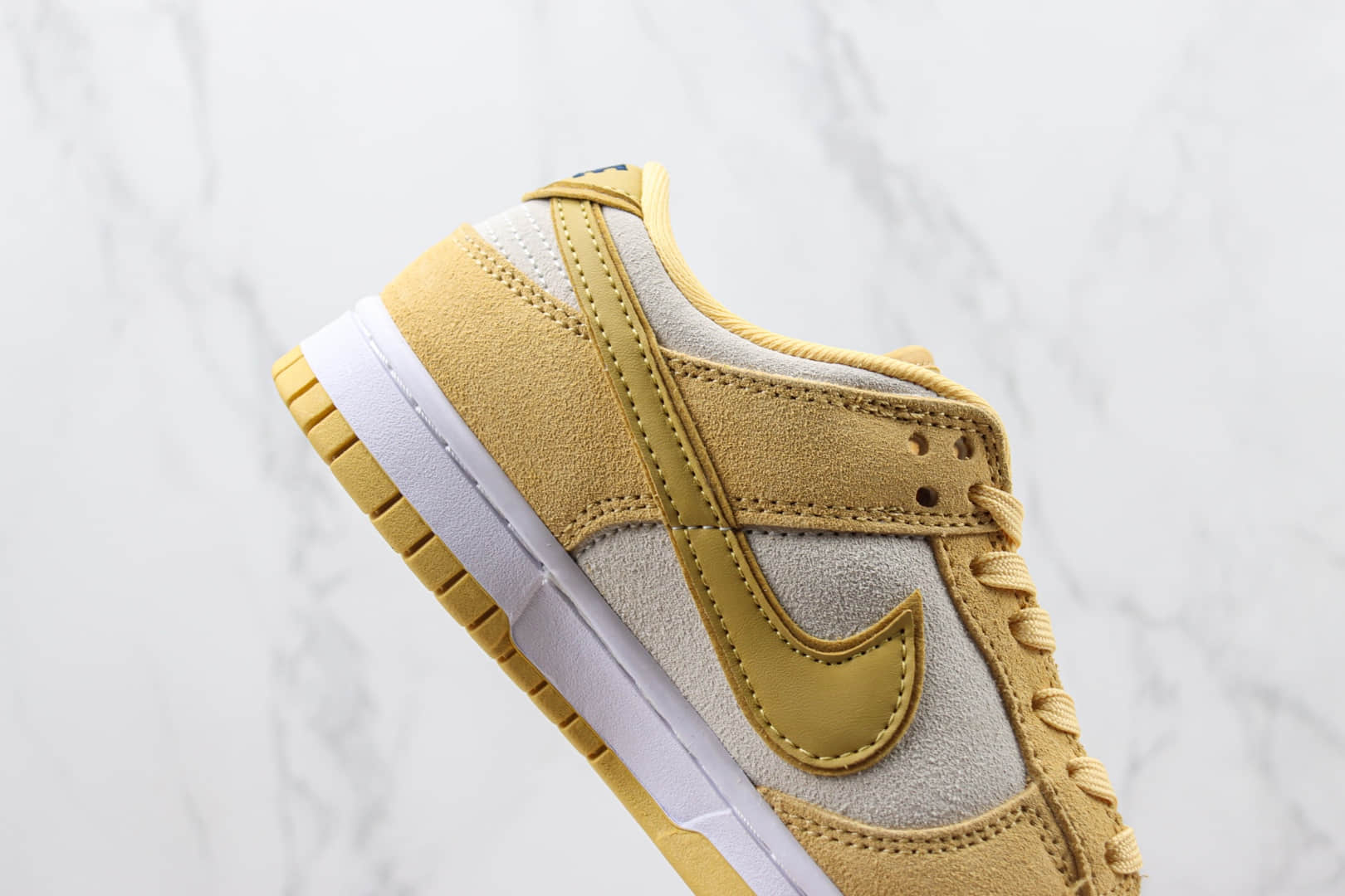 耐克Nike Dunk Low纯原版本低帮Dunk白黄芝士布丁板鞋 莆田天花板Dunk系列 货号:DV7411-200