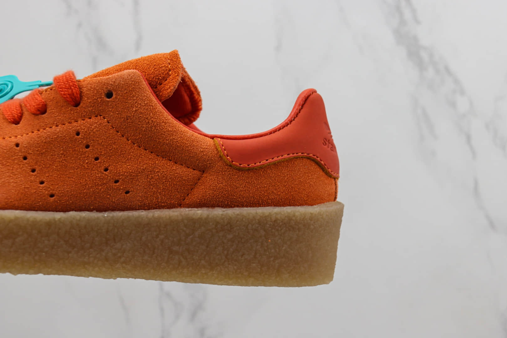 阿迪达斯adidas originals Stan Smith纯原版本史密斯橙色生胶板鞋 莆田复刻阿迪达斯 货号:FZ6445