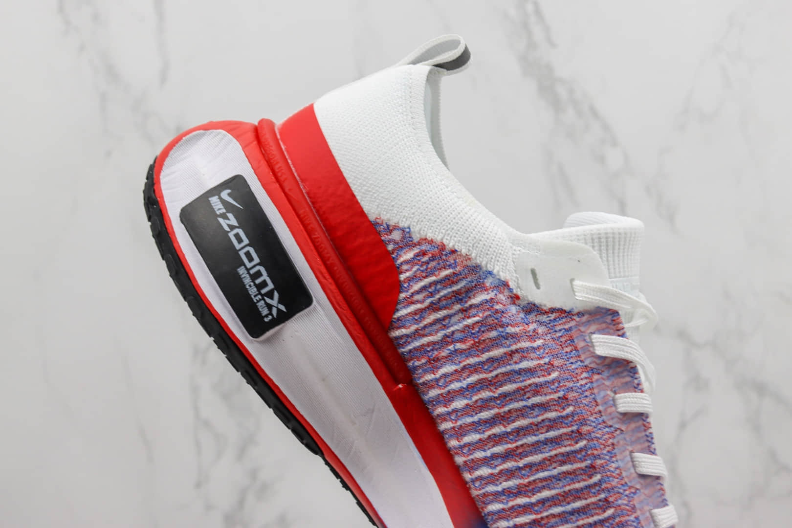 耐克Nike Zoom X Invincible Run Fk 3纯原版本马拉松针织白红蓝跑鞋 莆田复刻耐克 货号：FJ3889-100