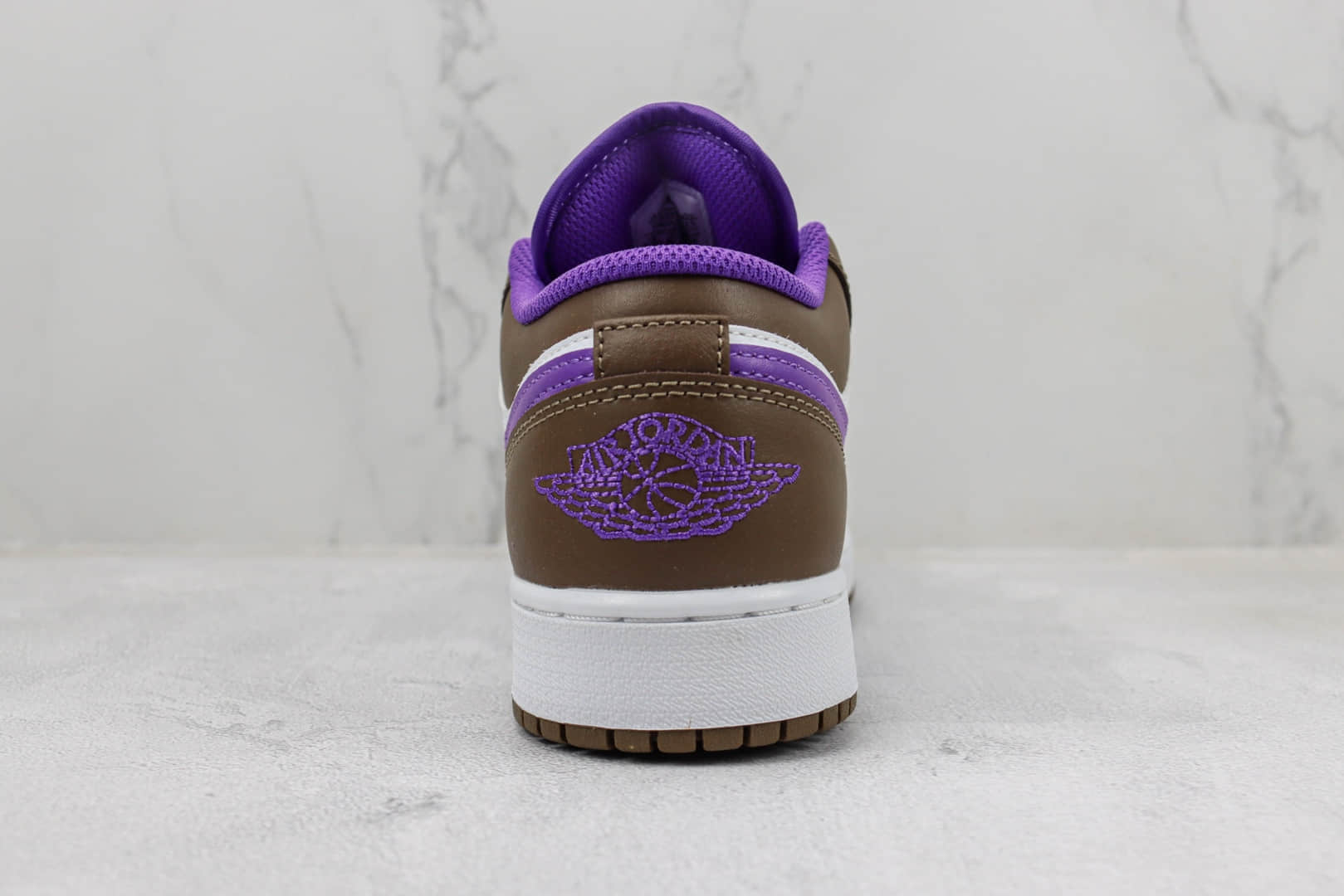 乔丹Air Jordan 1 Low纯原版本低帮AJ1摩卡紫板鞋 莆田复刻AJ 货号:553560-215