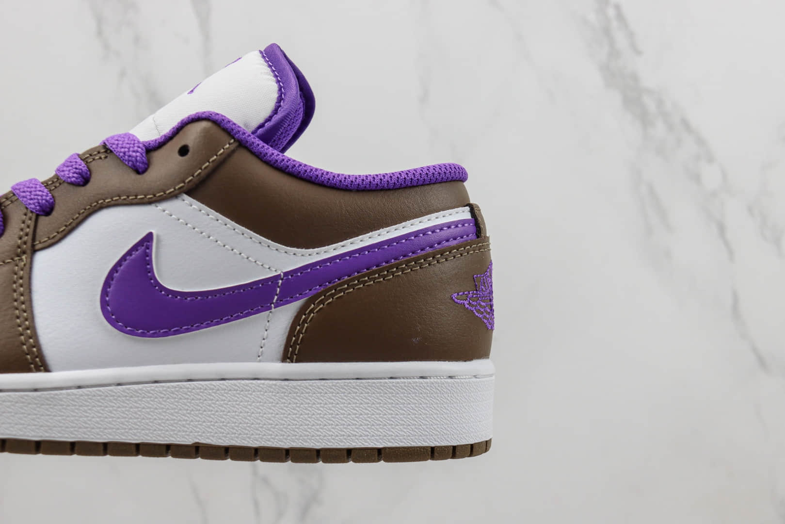 乔丹Air Jordan 1 Low纯原版本低帮AJ1摩卡紫板鞋 莆田复刻AJ 货号:553560-215
