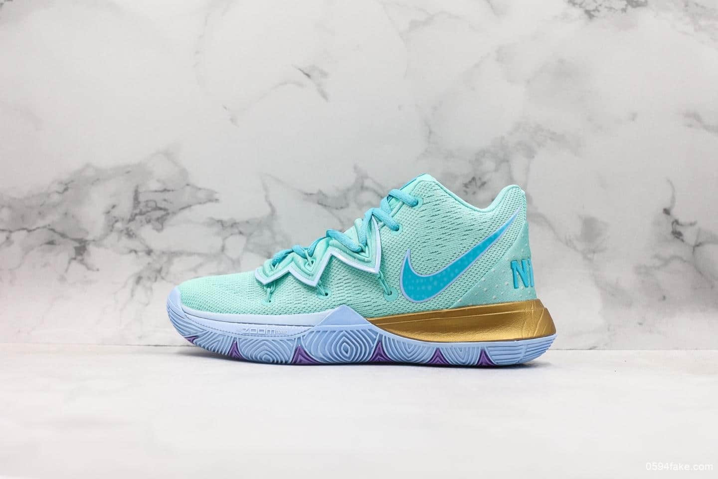 耐克Nike Kyrie 5纯原版本欧文5代官方限定配色透气针织全新实战缓震大底实战欧文5章鱼哥配色篮球鞋 (ID:9774) - 图片1