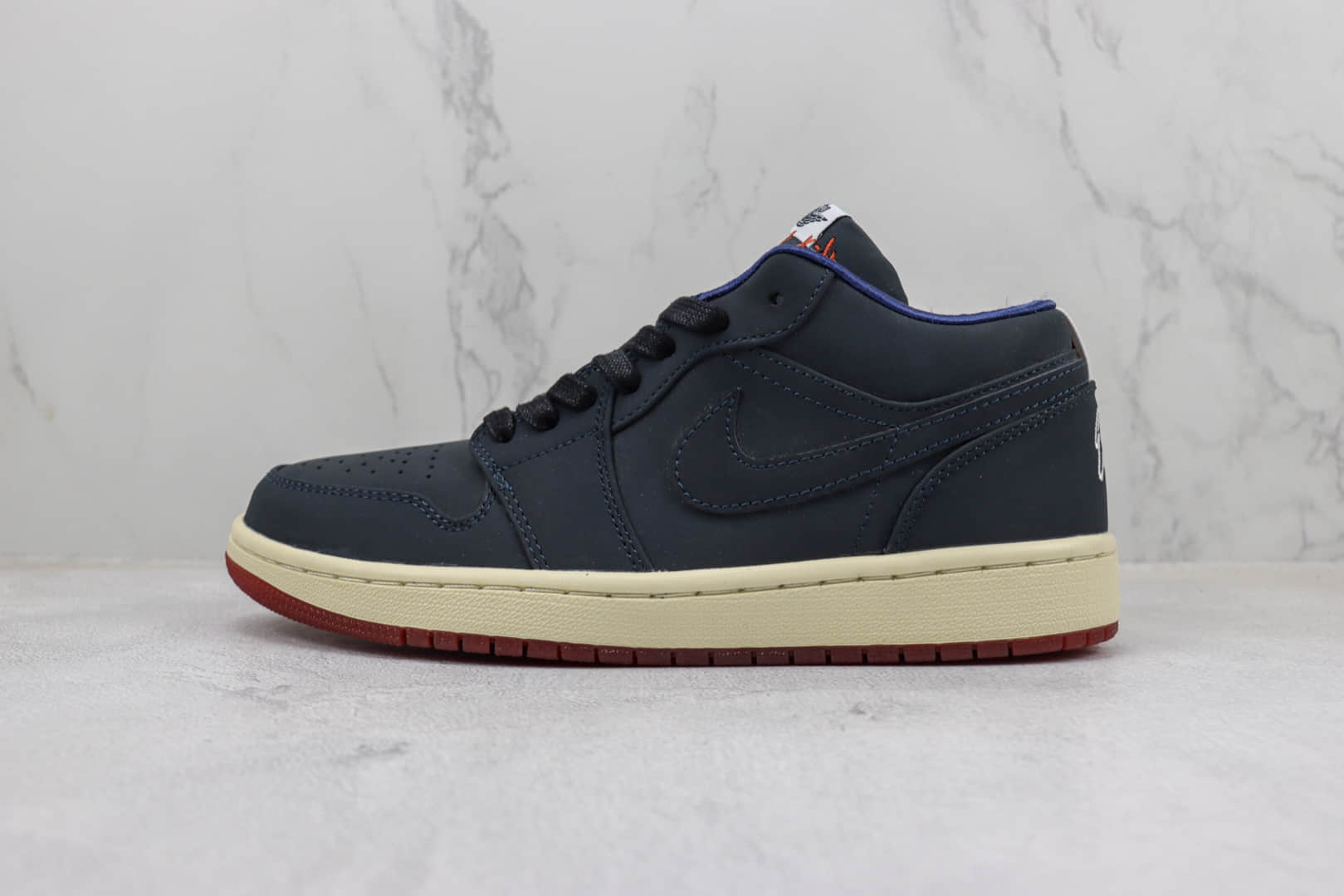 乔丹Eastside Golf x Air Jordan 1 Low纯原版本低帮AJ1高尔夫墨蓝色板鞋 莆田天花板AF1系列 货号:DV1759-448