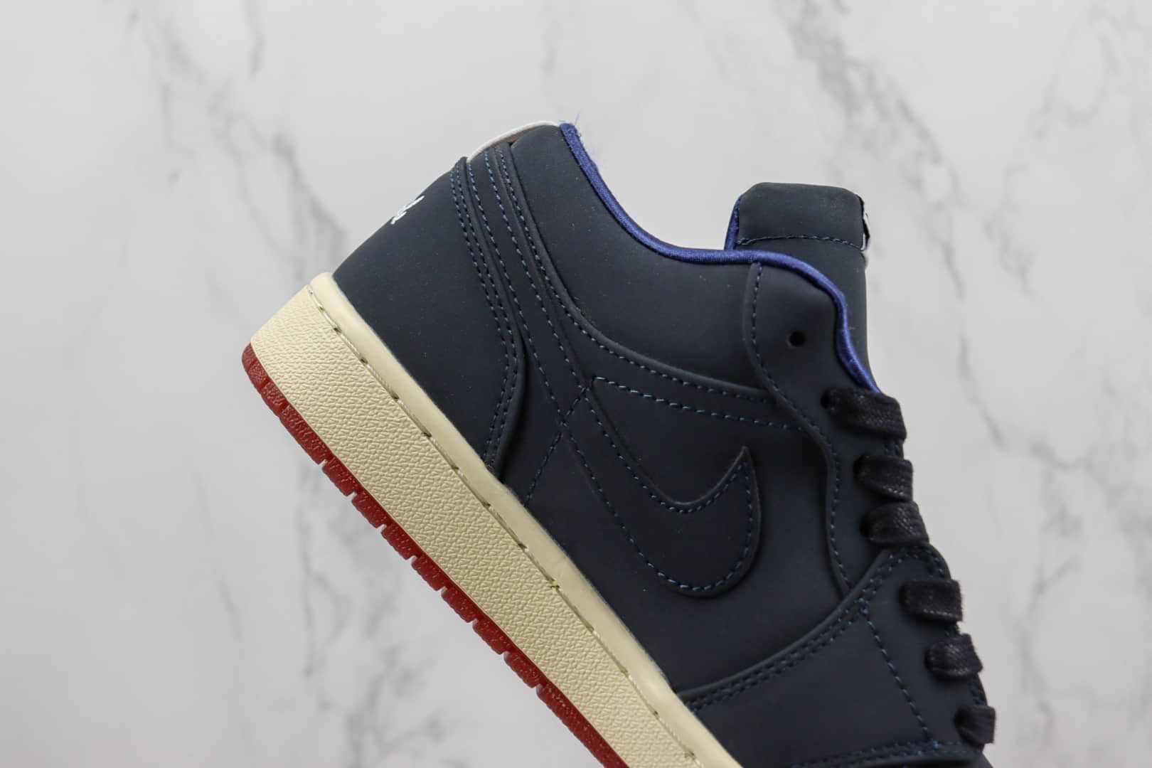 乔丹Eastside Golf x Air Jordan 1 Low纯原版本低帮AJ1高尔夫墨蓝色板鞋 莆田天花板AF1系列 货号:DV1759-448