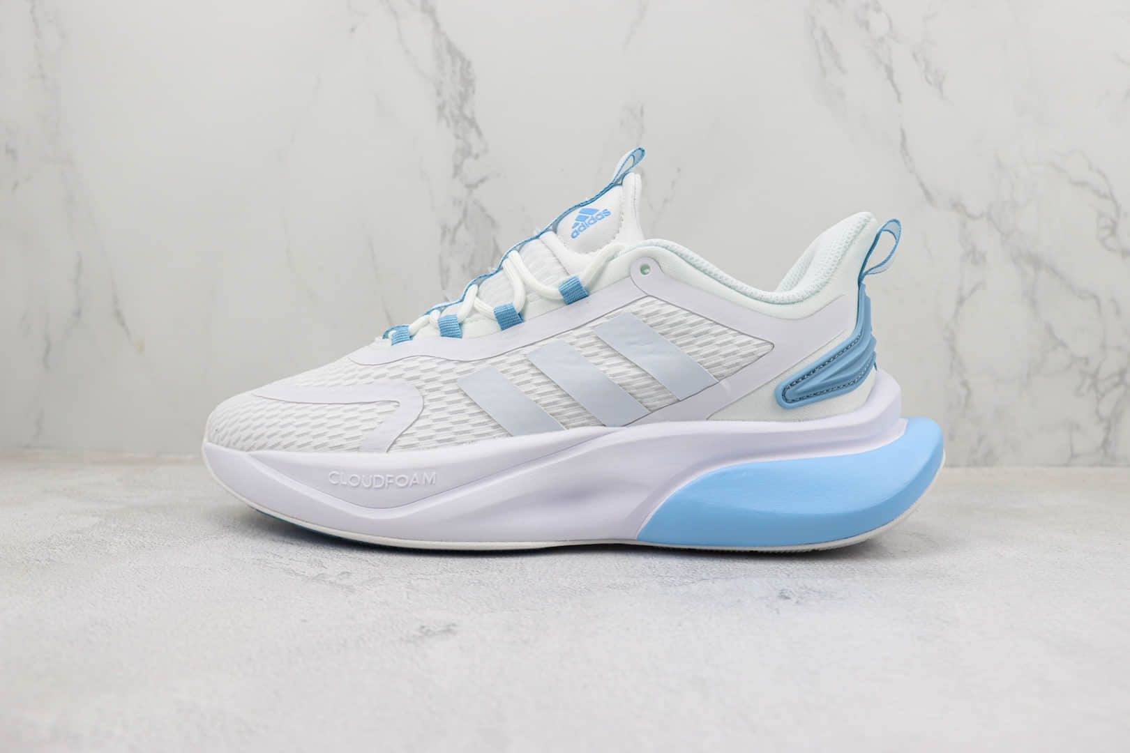 阿迪达斯adidas Alphabounce纯原版本阿尔法白蓝小椰子减震跑鞋 莆田复刻阿迪达斯 (ID:97911) - 图片1