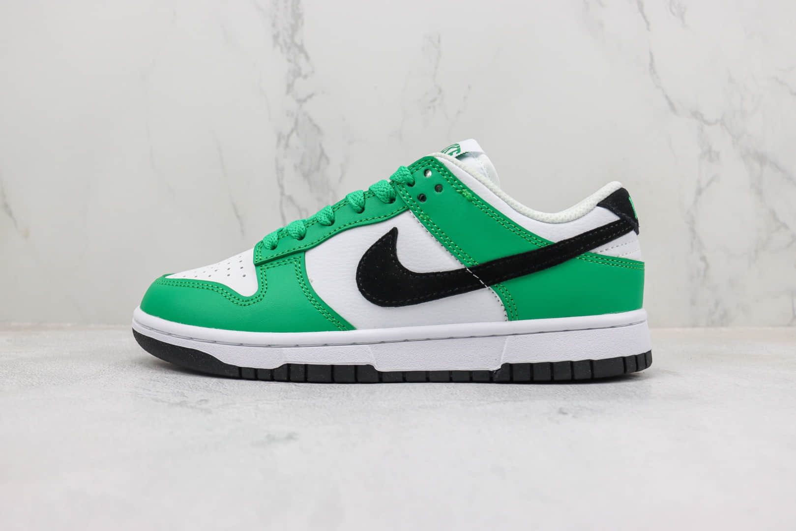 耐克Nike SB Dunk Low纯原版本低帮SB Dunk白绿黑勾板鞋 莆田天花板Dunk系列 (ID:97976) - 图片1