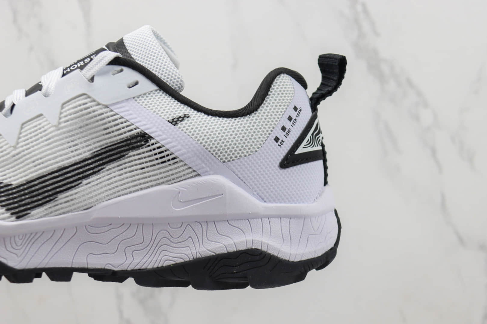 耐克Nike Wildhorse 8 Trail纯原版本野马8代白黑色越野跑鞋 莆田耐克货源 货号:DR2689-003