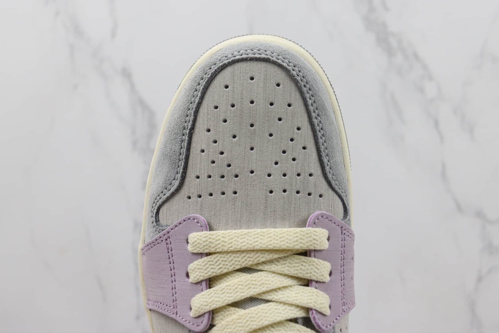 乔丹Air Jordan 1 High Zoom CMFT 2纯原版本高帮AJ1紫灰色篮球鞋 莆田天花板AJ1系列 货号:DV1305-005