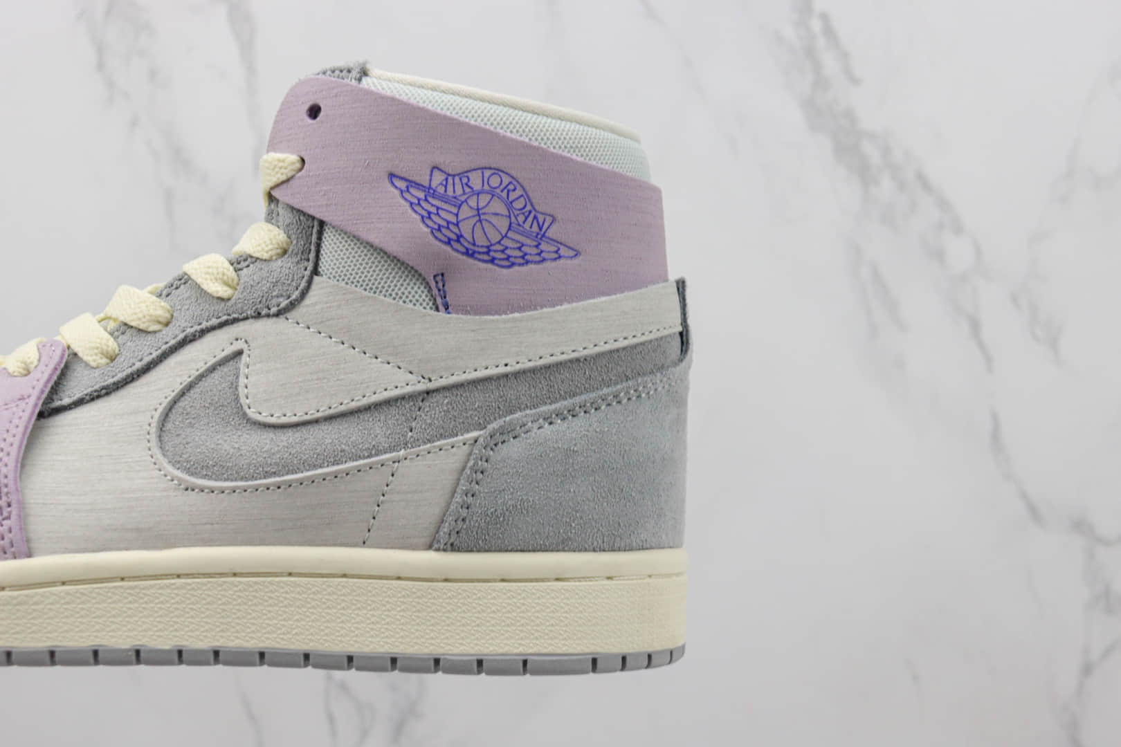 乔丹Air Jordan 1 High Zoom CMFT 2纯原版本高帮AJ1紫灰色篮球鞋 莆田天花板AJ1系列 货号:DV1305-005