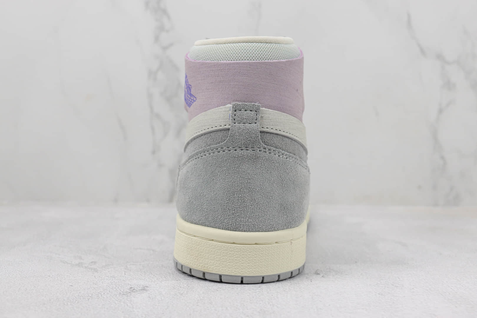 乔丹Air Jordan 1 High Zoom CMFT 2纯原版本高帮AJ1紫灰色篮球鞋 莆田天花板AJ1系列 货号:DV1305-005