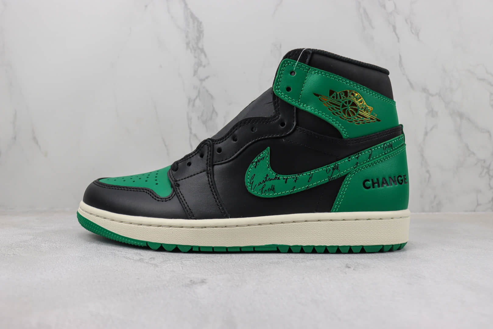乔丹Eastside Golf x Air Jordan 1 High Golf “1961”纯原版本高帮AJ1黑绿色高尔夫联名篮球鞋 莆田天花板AJ1系列 (ID:99177) - 图片1