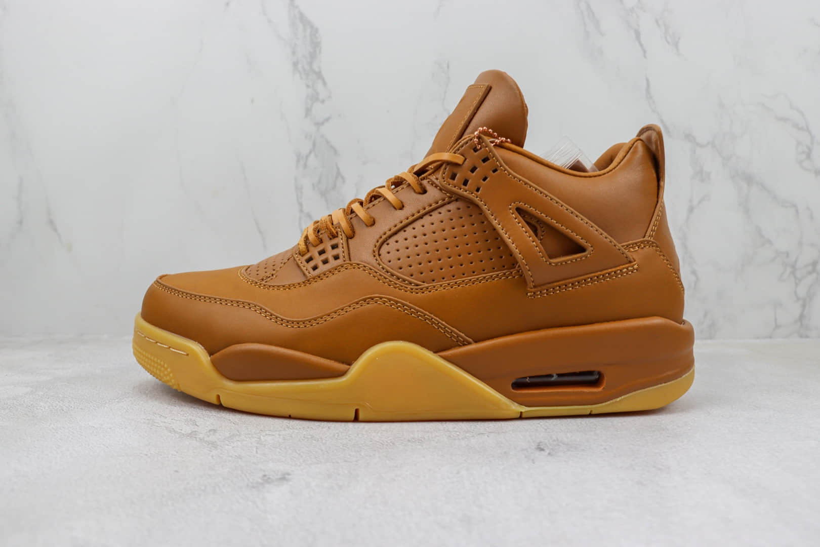 乔丹Air Jordan 4 Premium “Ginger”纯原版本AJ4姜黄色爱马仕小麦黄篮球鞋 莆田AJ货源 (ID:99233) - 图片1
