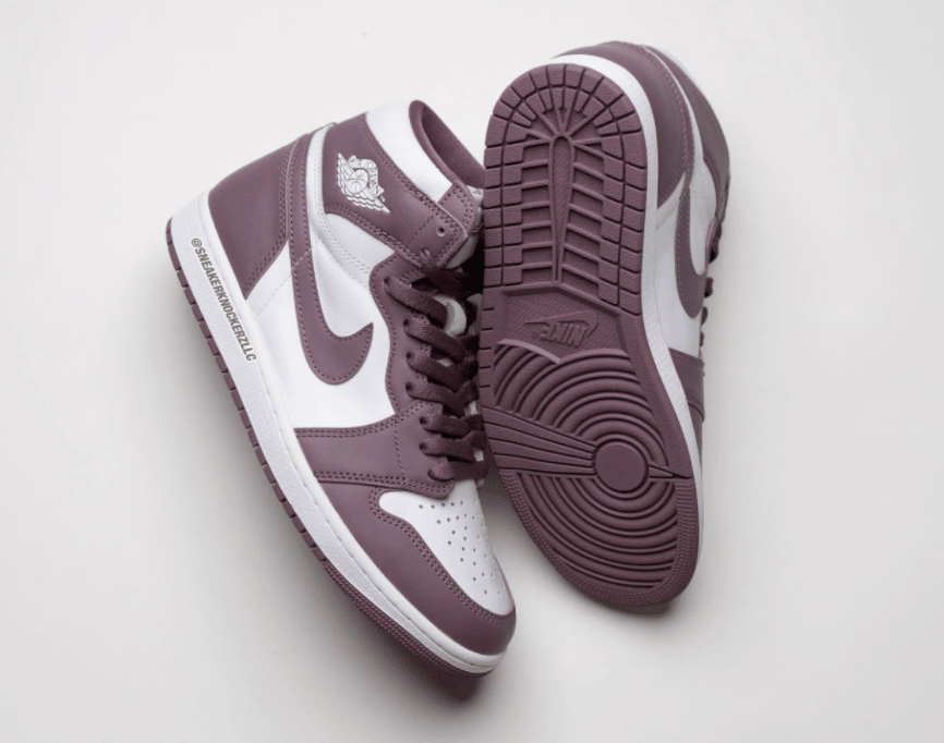 高级紫红色!全新AJ1“Mauve”实物曝光! 货号:DZ5485-105