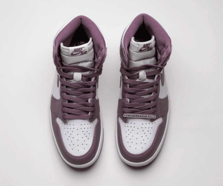 高级紫红色!全新AJ1“Mauve”实物曝光! 货号:DZ5485-105