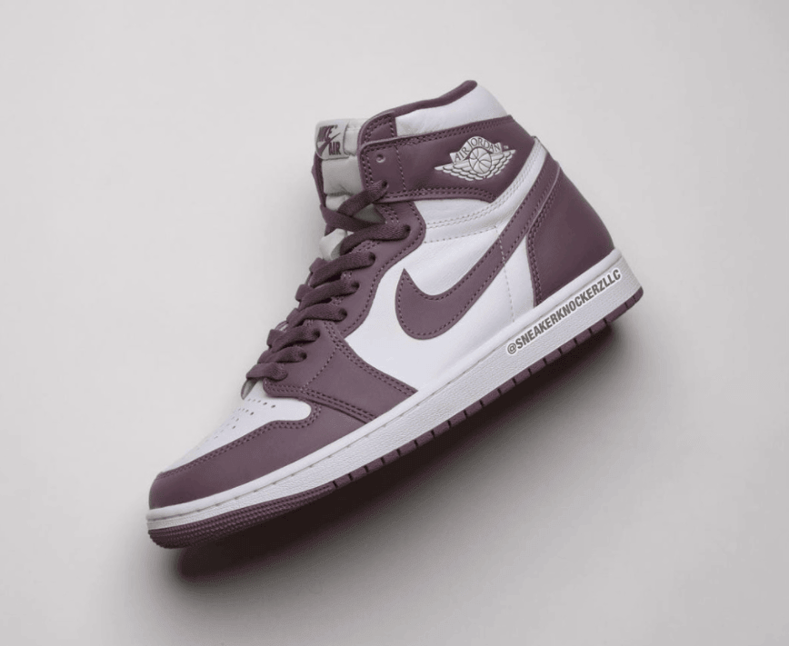 高级紫红色!全新AJ1“Mauve”实物曝光! 货号:DZ5485-105
