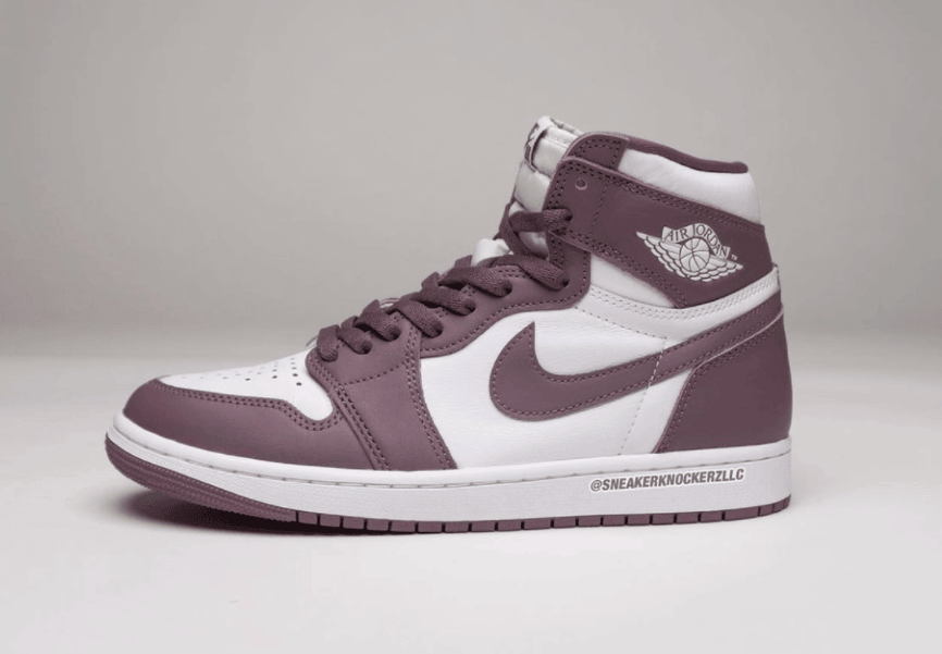 高级紫红色!全新AJ1“Mauve”实物曝光! 货号:DZ5485-105