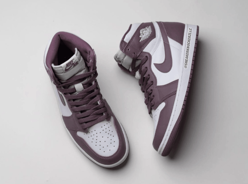 高级紫红色!全新AJ1“Mauve”实物曝光! 货号:DZ5485-105