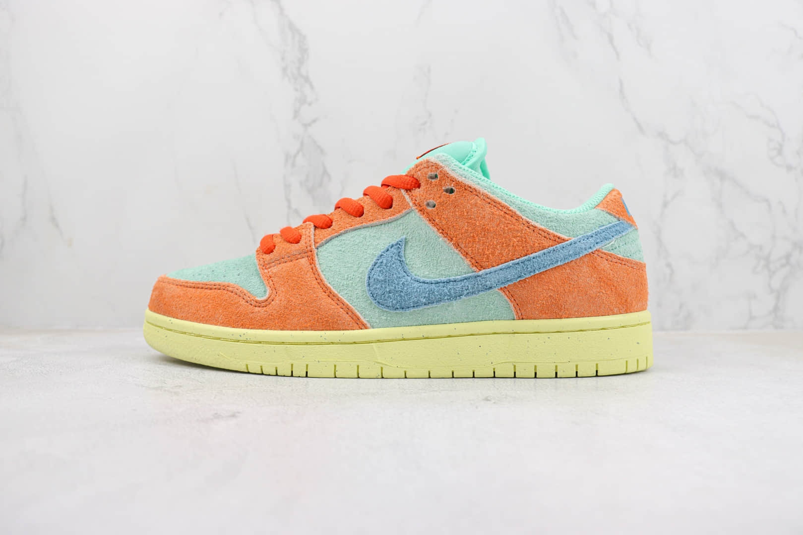 耐克Nike SB Dunk Low纯原版本低帮SB Dunk热带雨林桔蓝麂皮板鞋 莆田耐克货源 (ID:99743) - 图片1