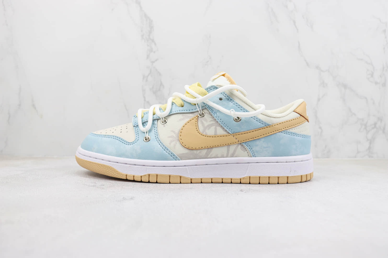 耐克Nike Dunk Low纯原版本低帮Dunk海盐椰云竹子涂鸦板鞋 莆田耐克工厂 (ID:99931) - 图片1