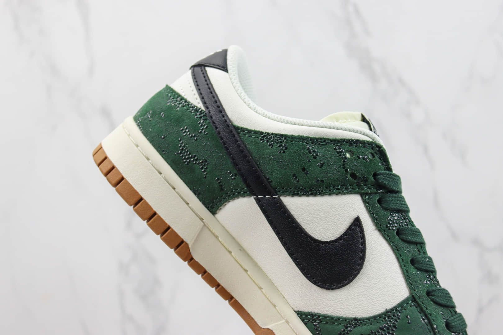 耐克Nike Dunk Low纯原版本低帮Dunk白绿蛇纹板鞋 莆田天花板Dunk 货号:FQ8893-397