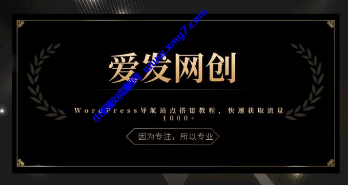 《爱发必学第14课》WordPress导航站点搭建教程，快速获取流量1000+ - 图片1