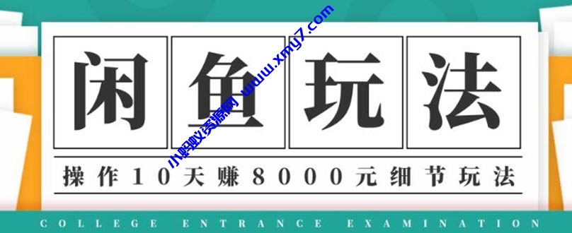 龟课·闲鱼项目玩法实战班第12期，操作10天左右利润有8000元细节玩法 - 图片1