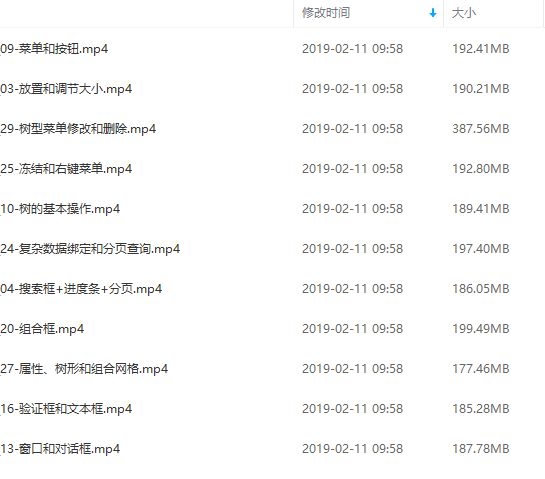 EasyUI框架零基础入门到项目实战精讲视频教程 - 图片1