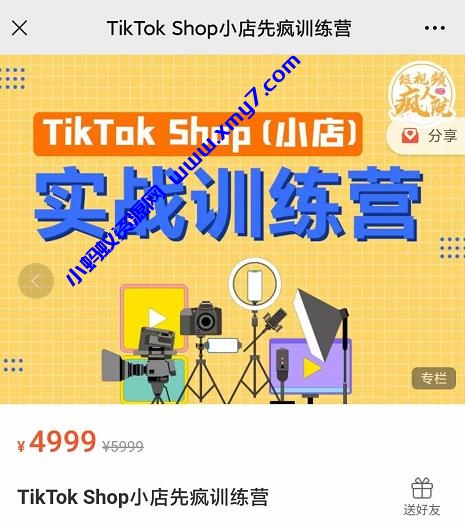 疯人院TikTok Shop小店先疯训练营，开启2022年海外小店带货，从0到1掌握TK小店运营 - 图片1