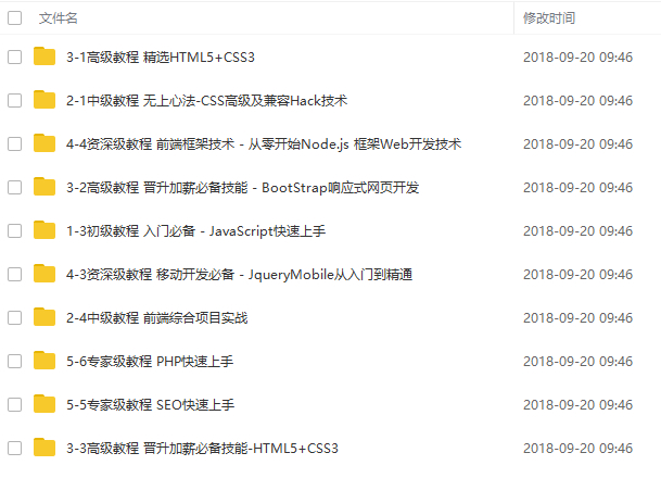 web全栈视频教程 前端全套付费视频教程 - 图片1
