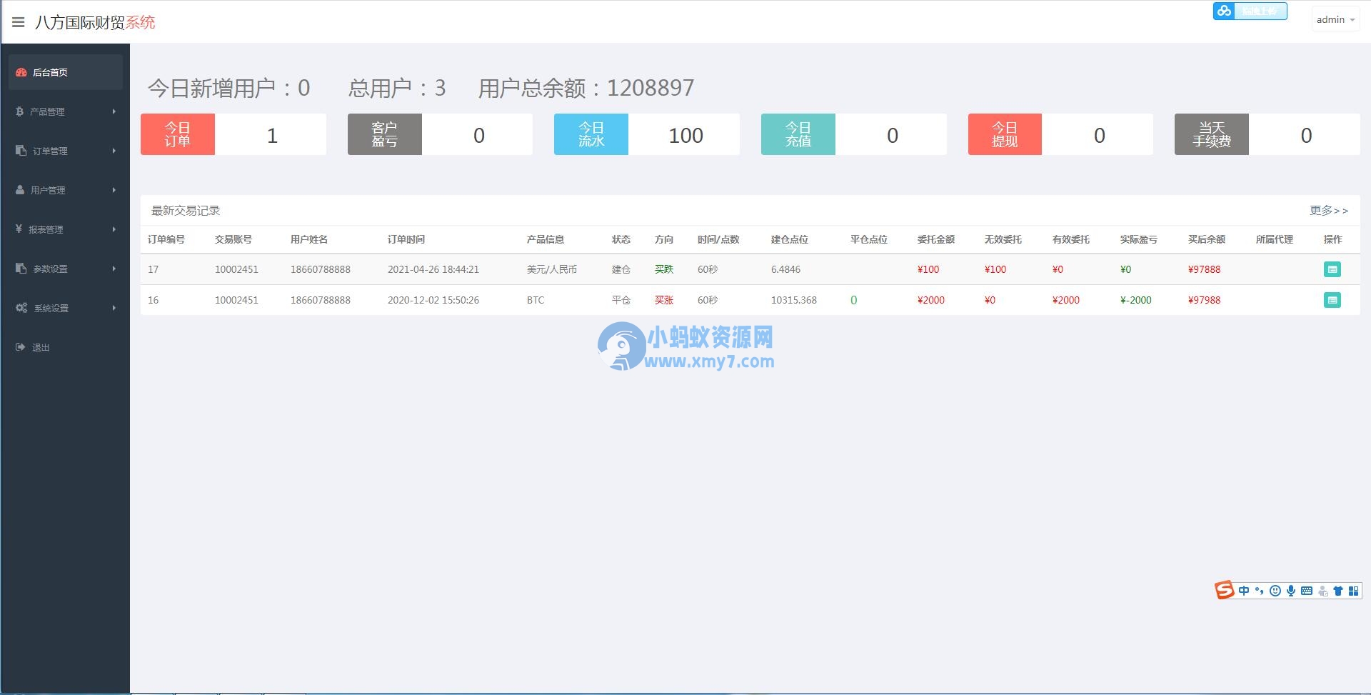 三种语言白色汇汇通微盘程序源码 - 图片1