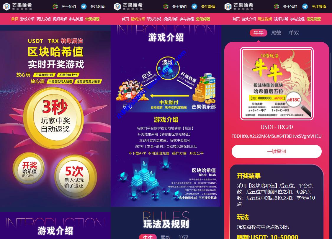 哈希值竞猜源码纯合约的返奖源码 - 图片1