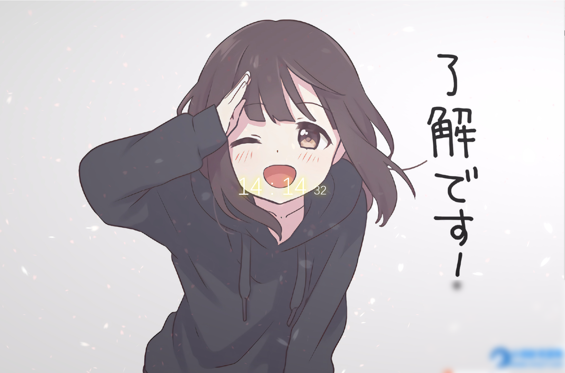 好看的二次元实时时钟404单页模板-刷新换图片 - 图片1