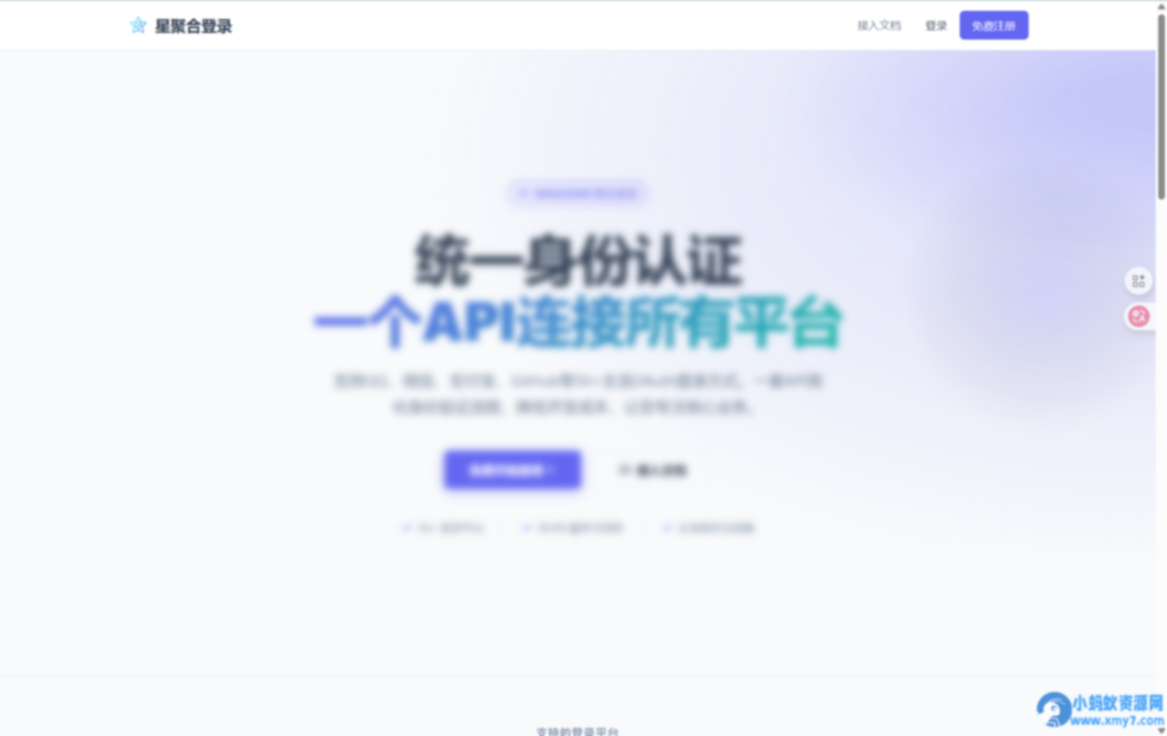 星聚合登录QQ、文档等快捷登录接口源码已移除授权 - 图片1