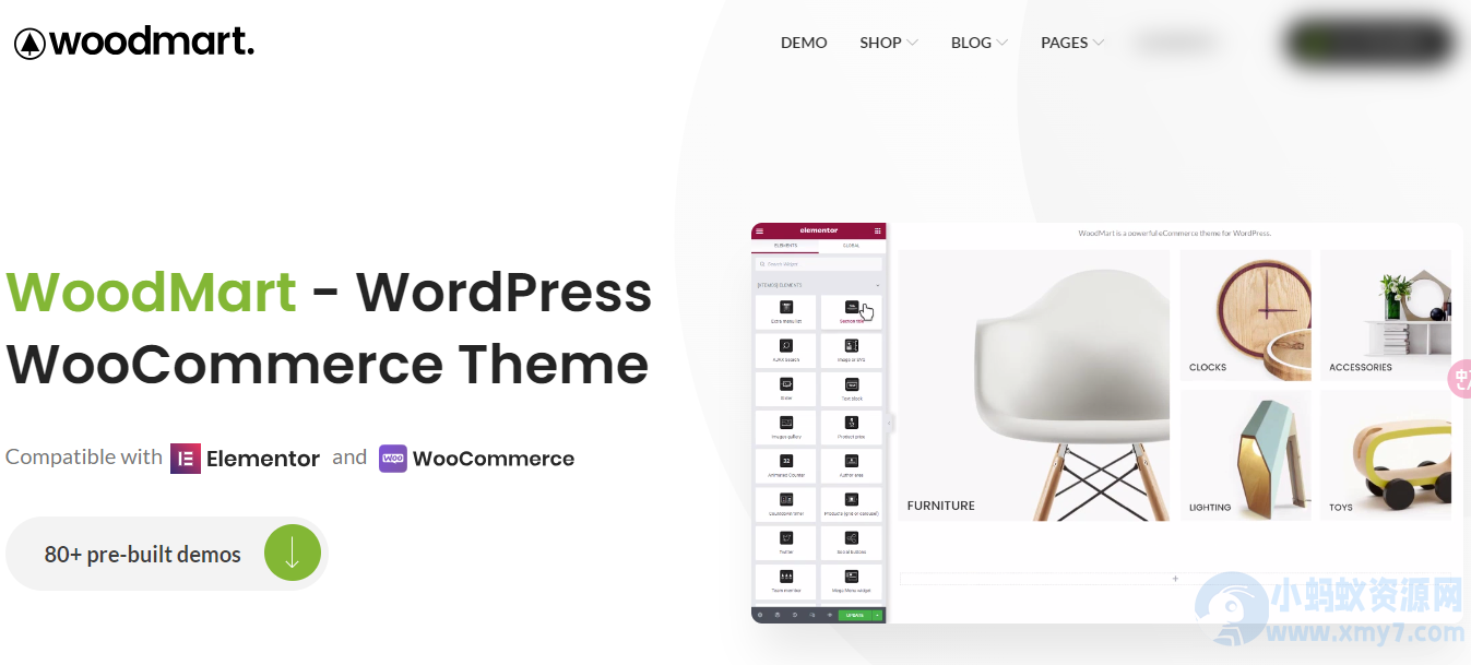 WordPress主题–WooCommerce商店主题 WoodMart v8.2.7 破解版下载 - 图片1