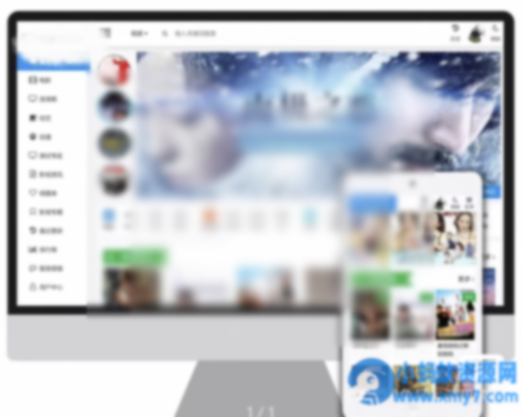 苹果cms v10 模版 蓝色色多彩自适应模板含明暗两色皮肤PC+H5 - 图片1