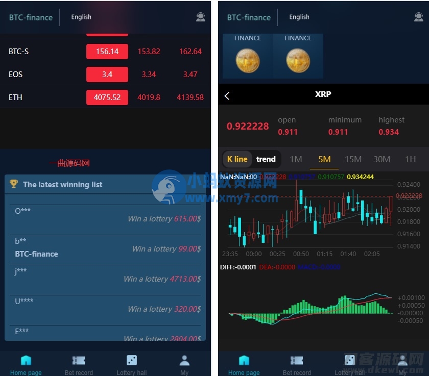 二开版聚星微盘聚星源码-支持pc +h5自适应 – 英文+游戏+时间盘 - 图片1