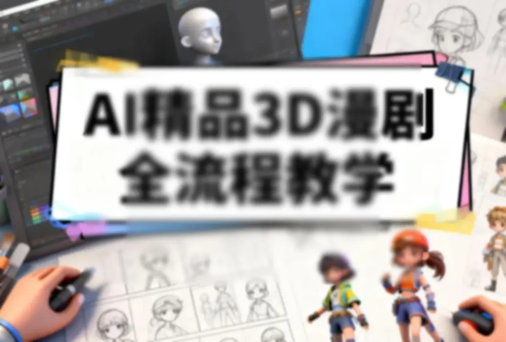 AI精品3D漫剧全流程教学，零基础轻松打造爆款动画短剧 - 图片1